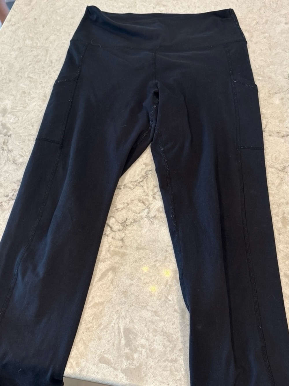 aerie Black High-Rise 'The Hugger' Leggings